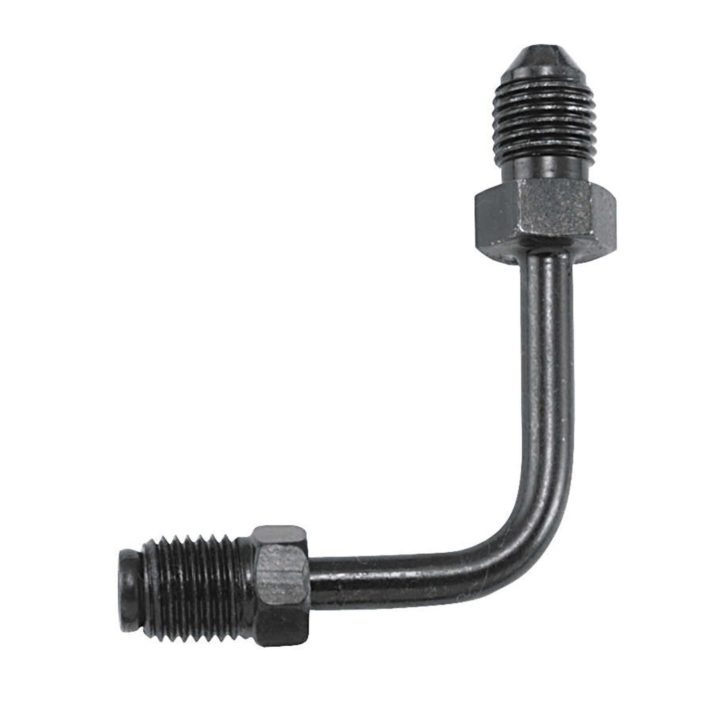 Goodridge Tube Adapter - 90-Degree - Short - Black [MPN: P690-03BK]_79493