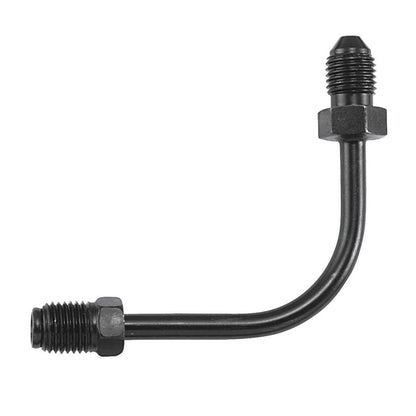 Goodridge Tube Adapter - 90-Degree - Long - Black [MPN: P691-03BK]_79494