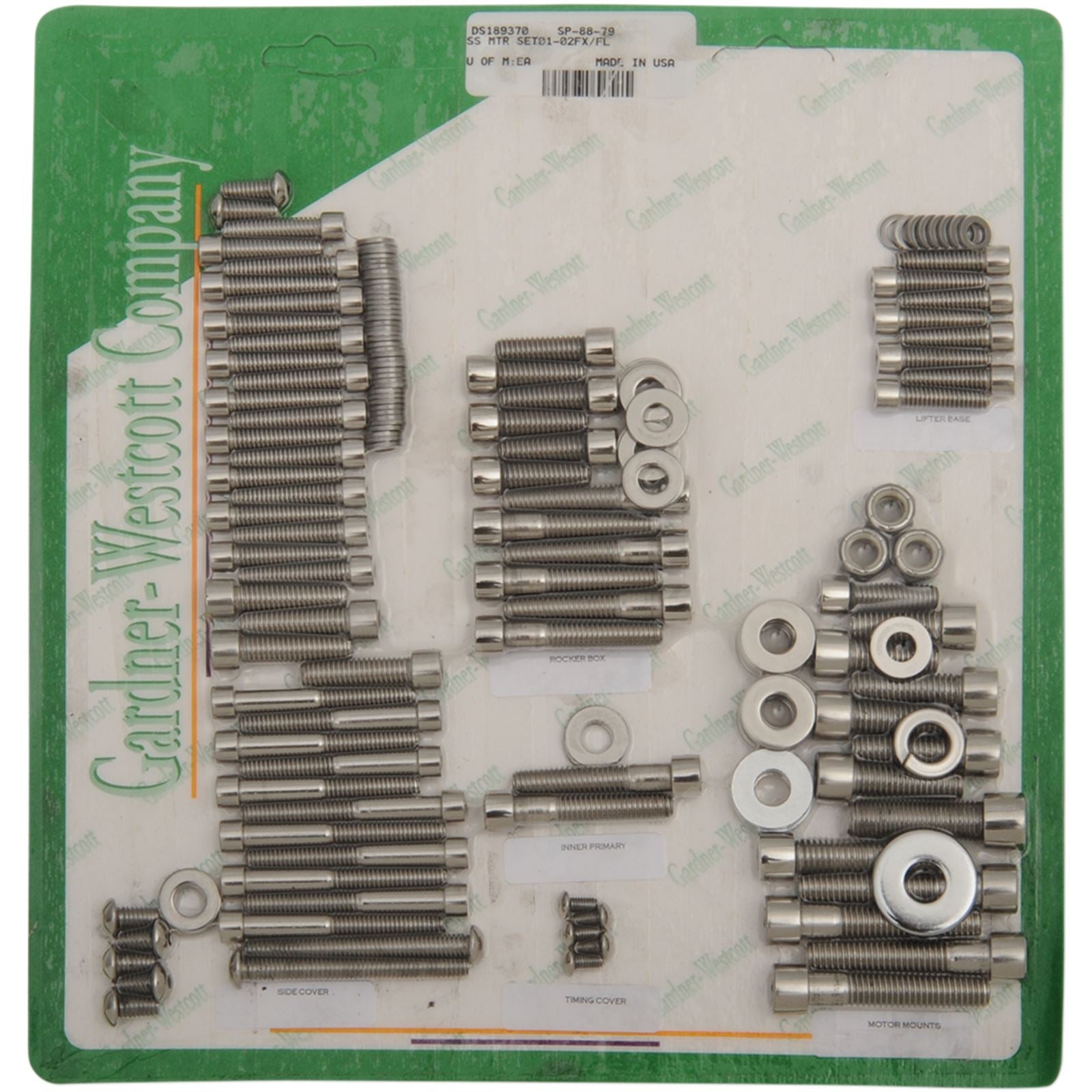 Gardnerwestcott Stainless Steel Motor Set SP-88-79_390127