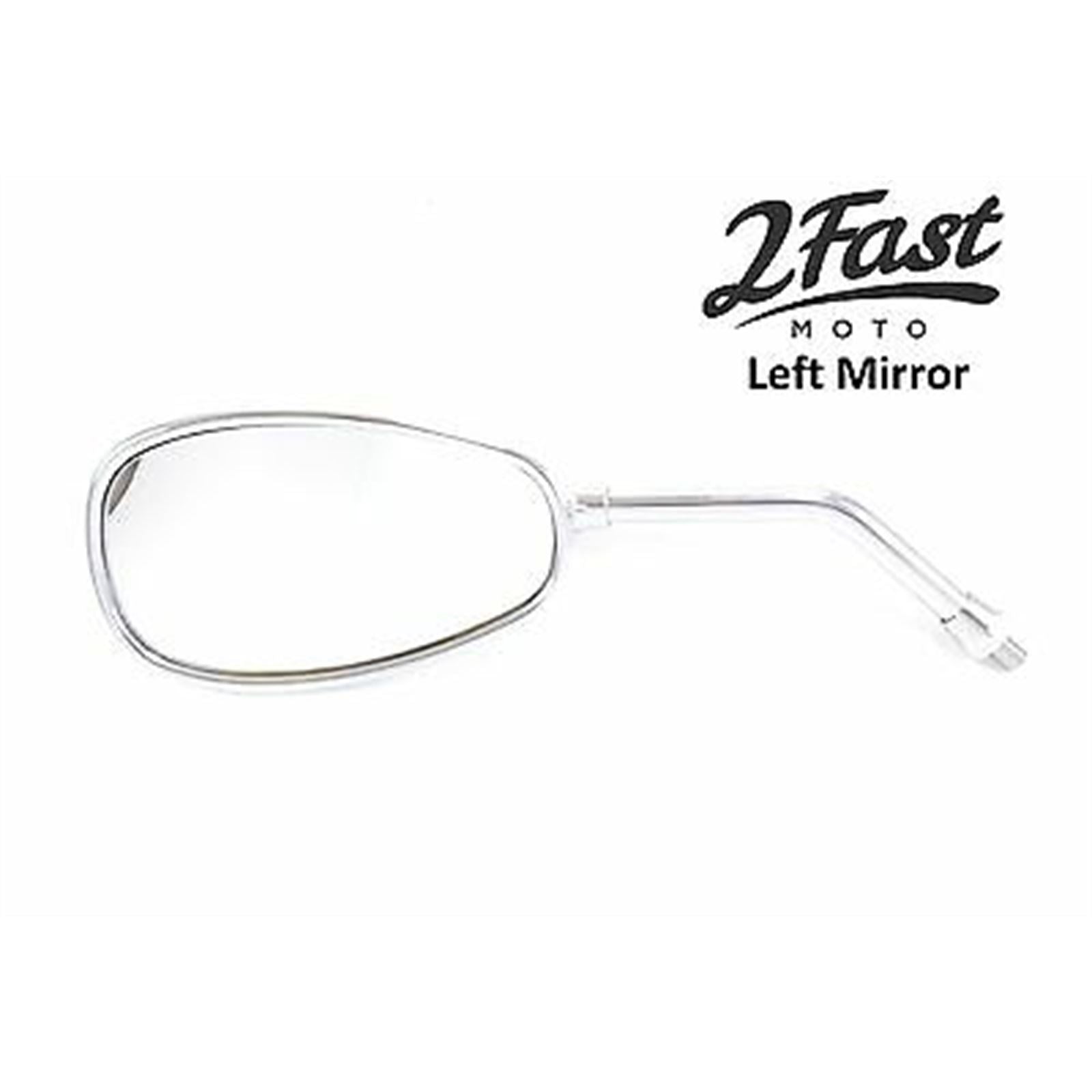 2FastMoto Mirror Replacement Left Hand Side for Yamaha Virago Cruisers - Chrome  20-86832_652599
