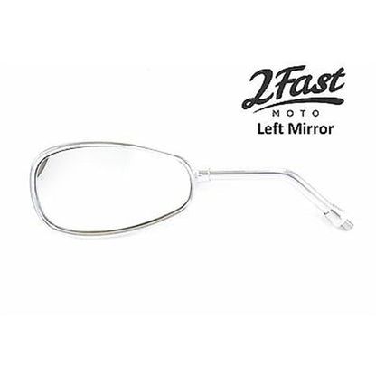 2FastMoto Mirror Replacement Left Hand Side for Yamaha Virago Cruisers - Chrome  20-86832_652599