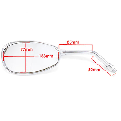 2FastMoto Mirror Replacement Left Hand Side for Yamaha Virago Cruisers - Chrome  20-86832_652601