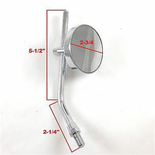 2FastMoto Buffalo Style Right And Left Chrome 2 3/4" Mirror Pair 10mm Thread 20-06854-pair_658956