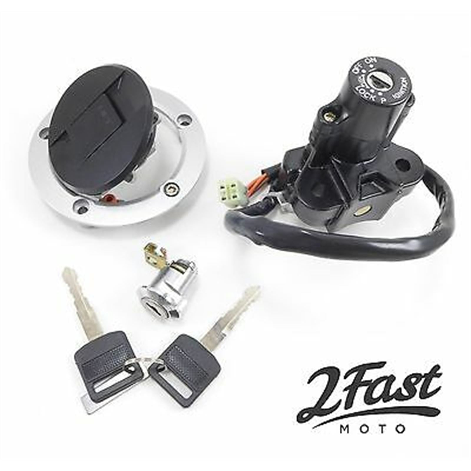 2FastMoto Ignition Switch/Gas Cap/Seat Lock with Keys For Suzuki 37000-16840 / 37000-16841_632178