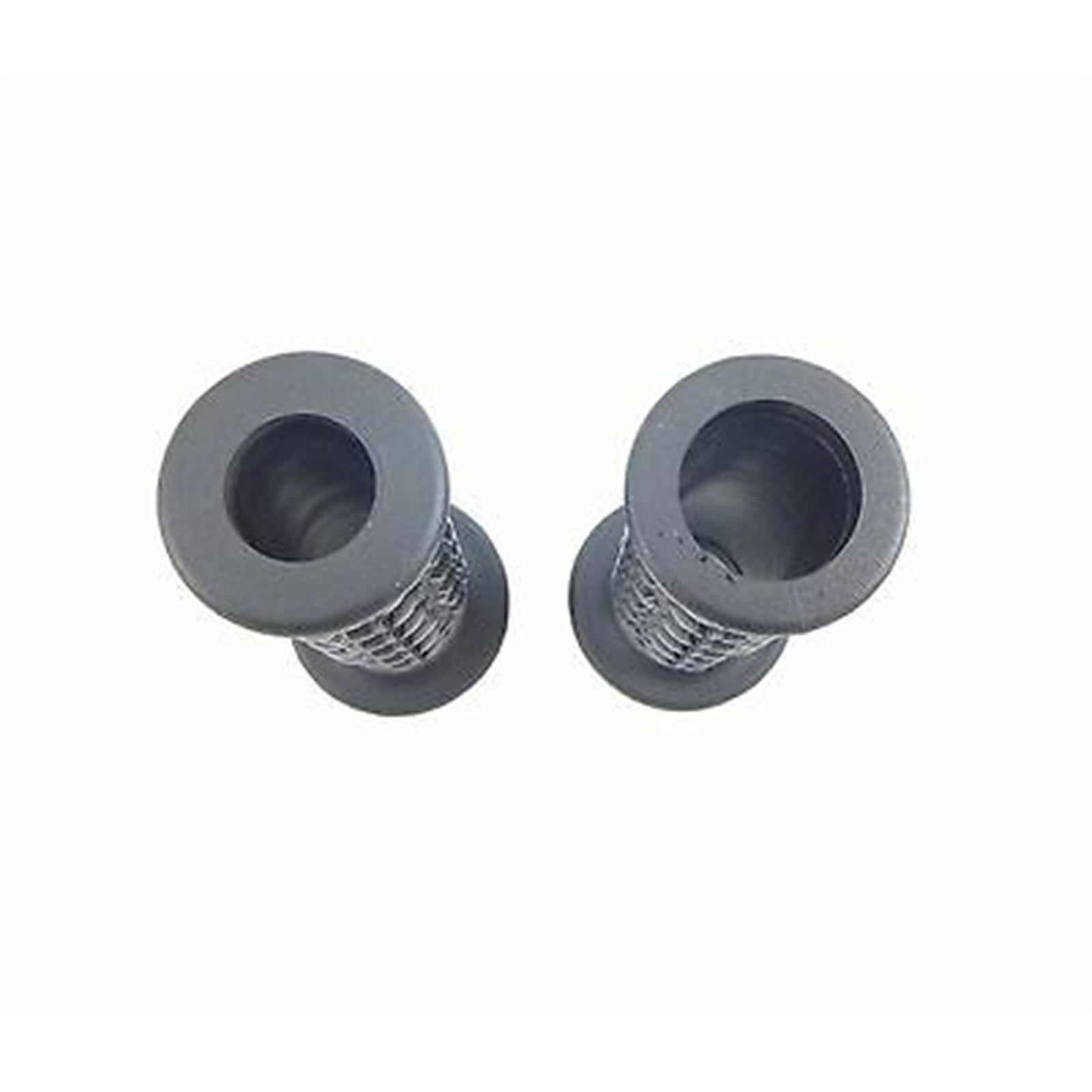 2FastMoto Skull Embossed Grips For 7/8" Handlebars with Twist Throttle Black  2fm-42-56531_628118
