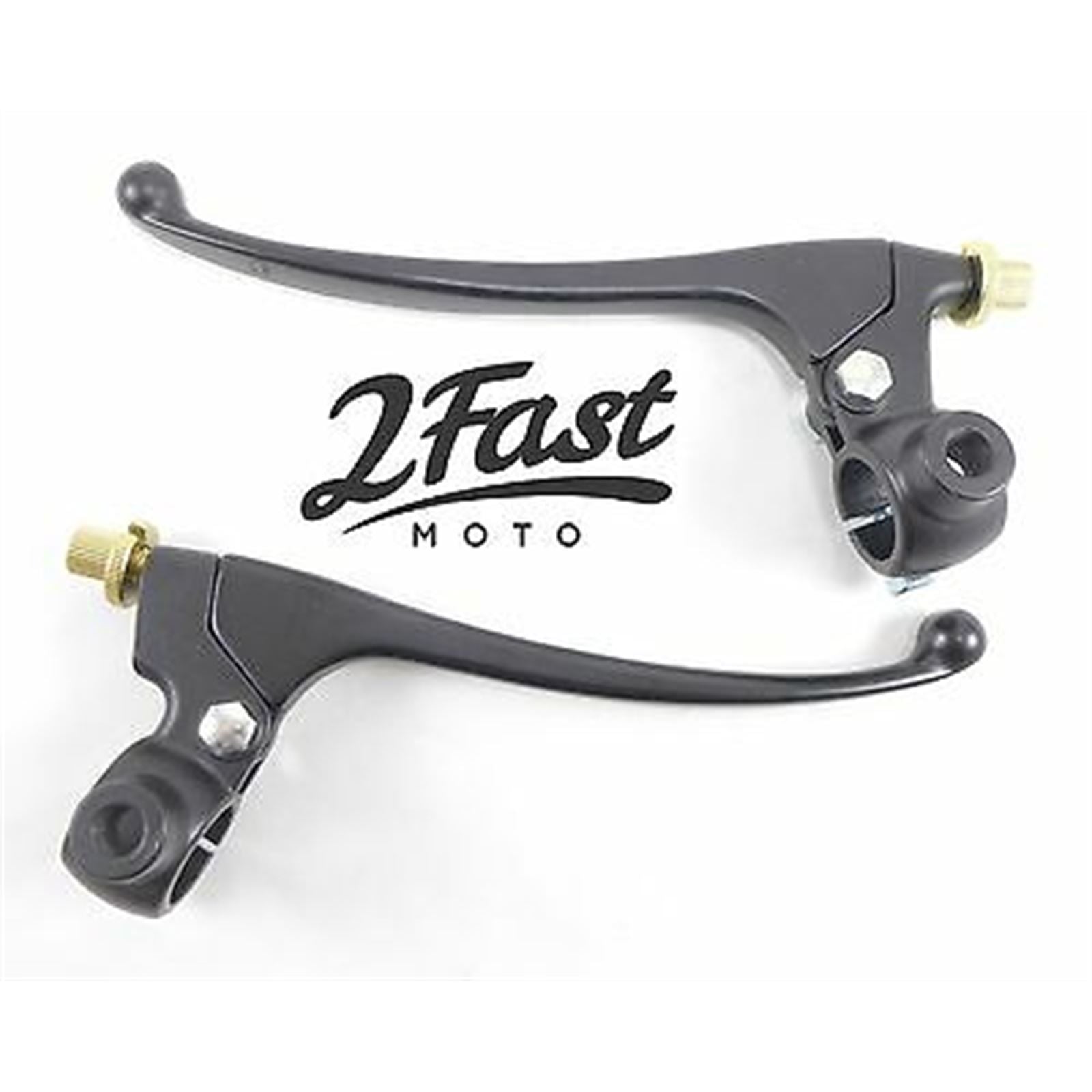 2FastMoto Brake Clutch Lever Set with Perch 7/8" Bar - For Honda - Hodaka 2fm32-69870_635605