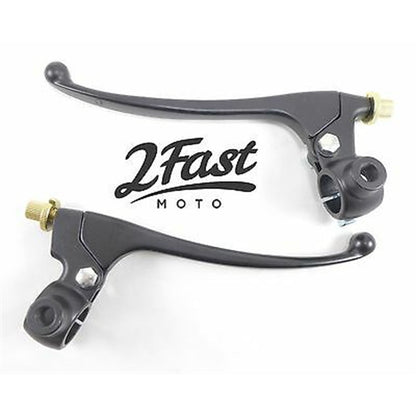 2FastMoto Brake Clutch Lever Set with Perch 7/8" Bar - For Honda - Hodaka 2fm32-69870_652688