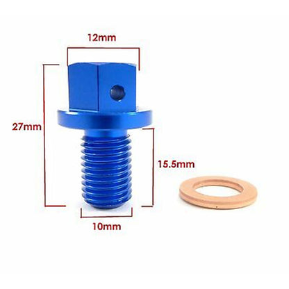 2FastMoto Magnetic Oil Drain Plug 10mmx1.25mmx15.5mm for Yamaha 95022-10016 / 95027-10_628628