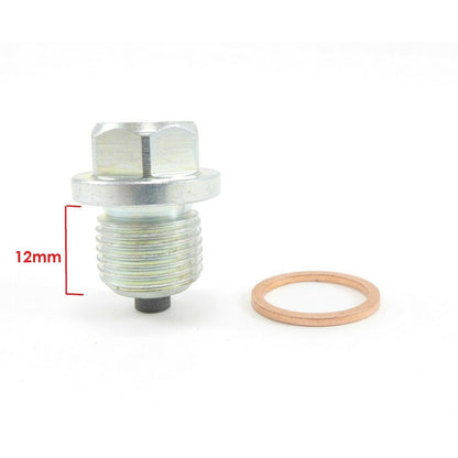 2FastMoto Oil Drain Plug Magnetic 14mm x 1.25mm x 12mm 73-1595c_652739