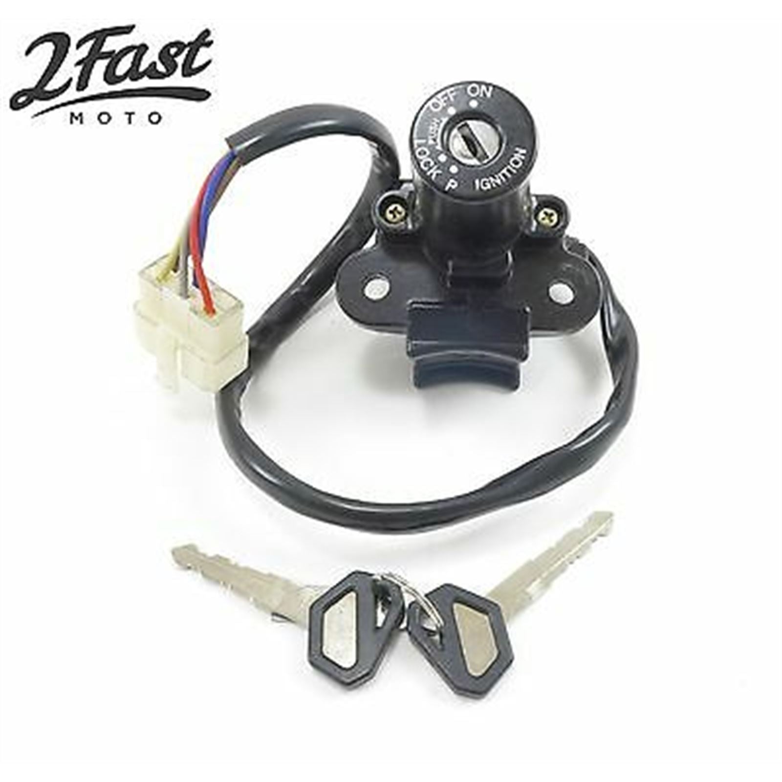 2FastMoto Ignition Switch with 2 Keys For Kawasaki ZX9R '94-97, ZX6R '95-97 27005-1180_632209