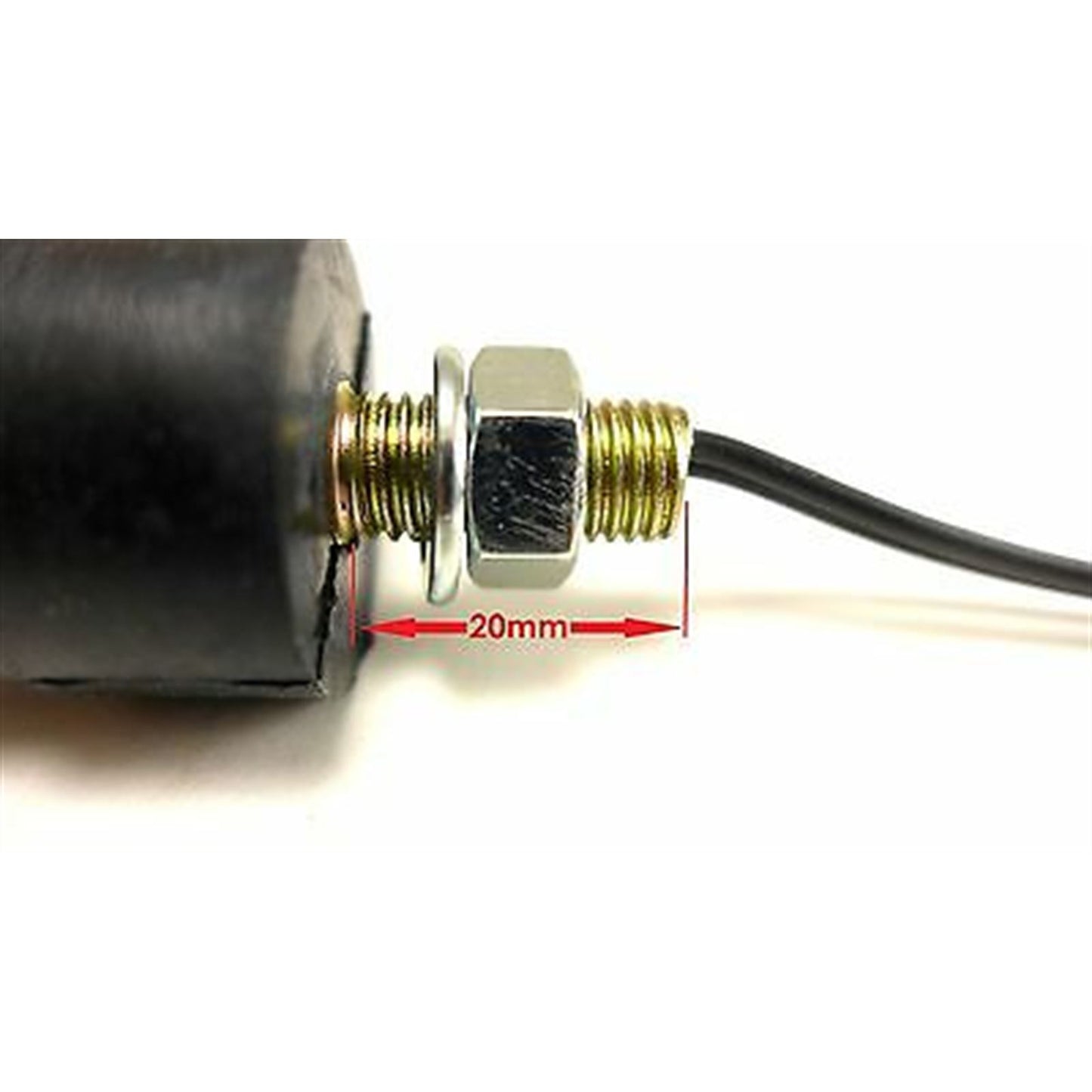 2FastMoto Turn Signal Black 2 wire Single Filament - Extended Length Stem 25-1036L_914529