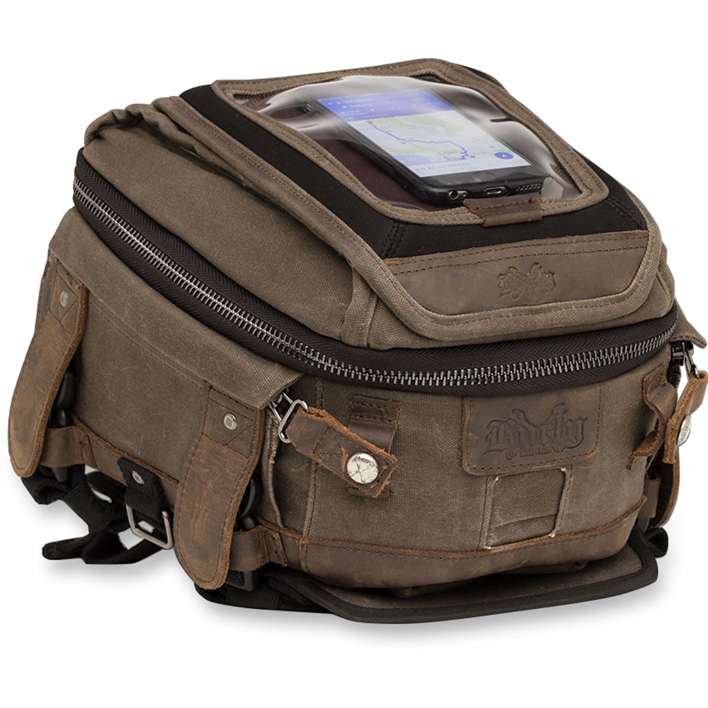 Burly Brand Tank Tail Bag - Wax Cotton B15-1010D_357590