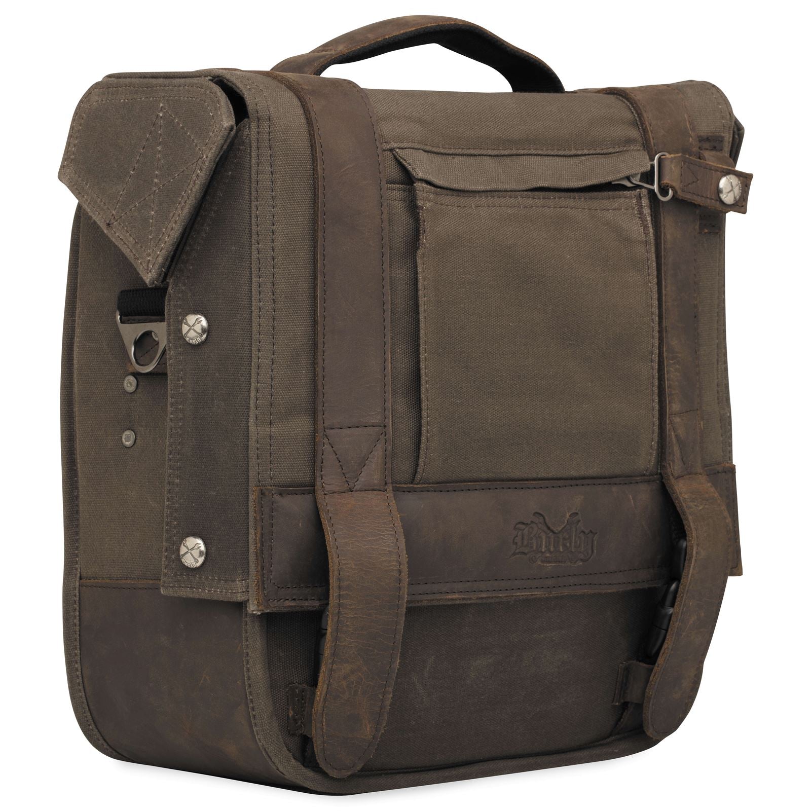 Burly Brand Saddlebag - Waxed Cotton B15-1000D_80967