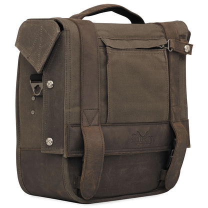 Burly Brand Saddlebag - Waxed Cotton B15-1000D_80967