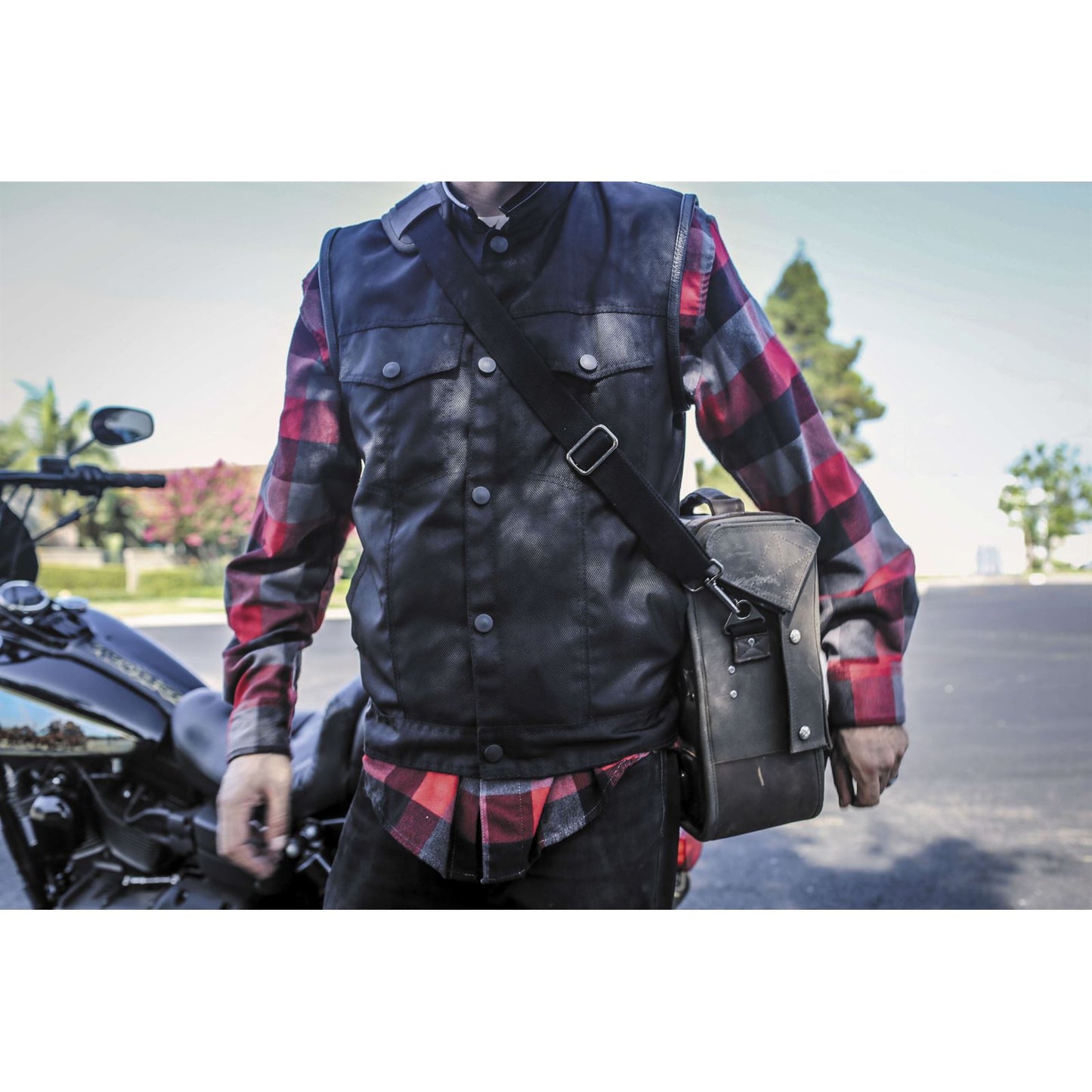 Burly Brand Saddlebag - Waxed Cotton B15-1000D_80972