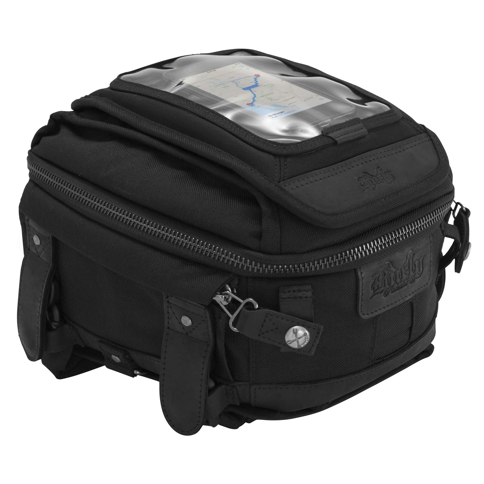 Burly Brand Tank Tail Bag - Black Cordura B15-1010B_80981