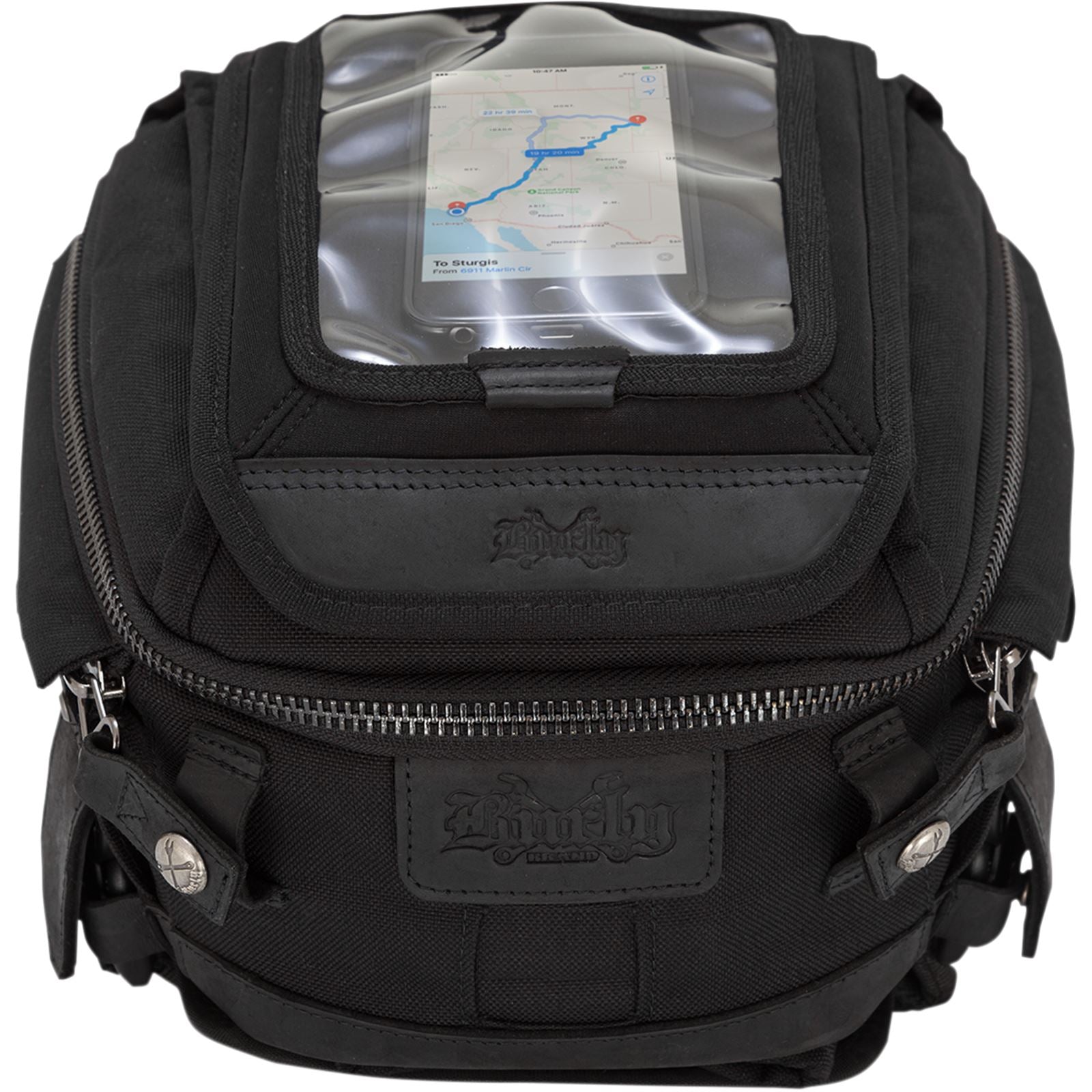 Burly Brand Tank Tail Bag - Black Cordura B15-1010B_357592