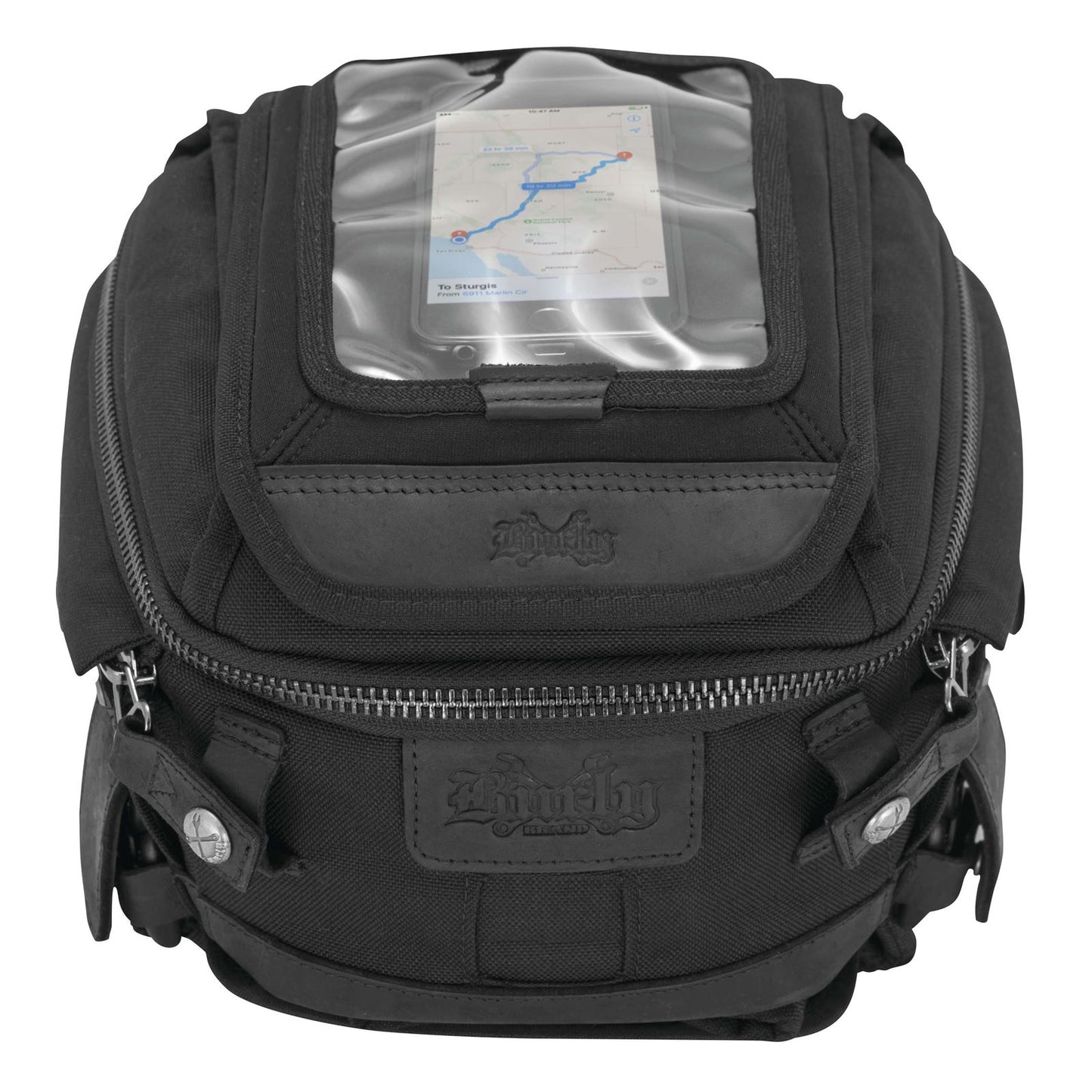 Burly Brand Tank Tail Bag - Black Cordura B15-1010B_80982