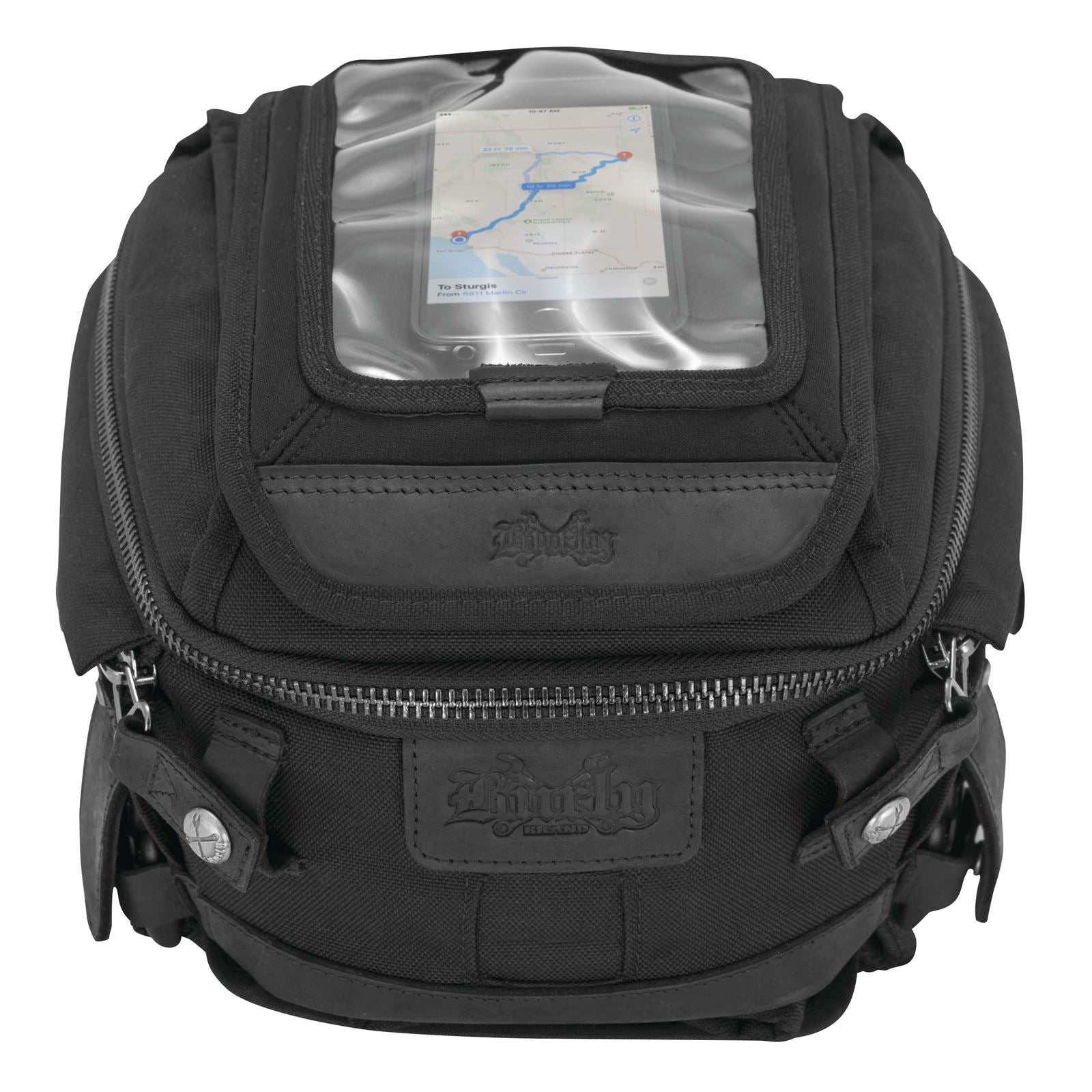 Burly Brand Tank Tail Bag - Black Cordura B15-1010B_80982