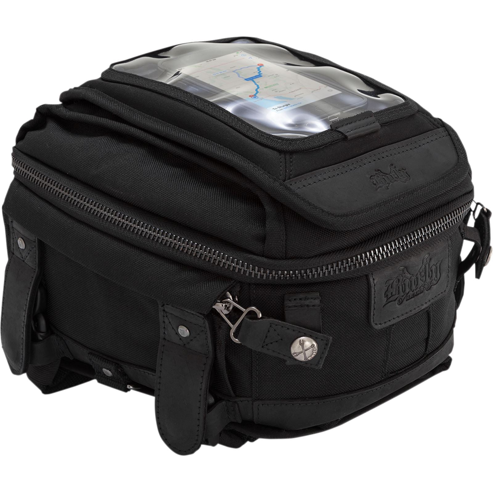 Burly Brand Tank Tail Bag - Black Cordura B15-1010B_357593