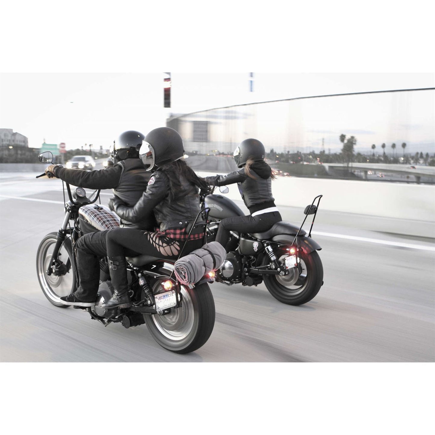 Burly Brand Sissy Bar - Short - Black - Touring B13-1500B_81034