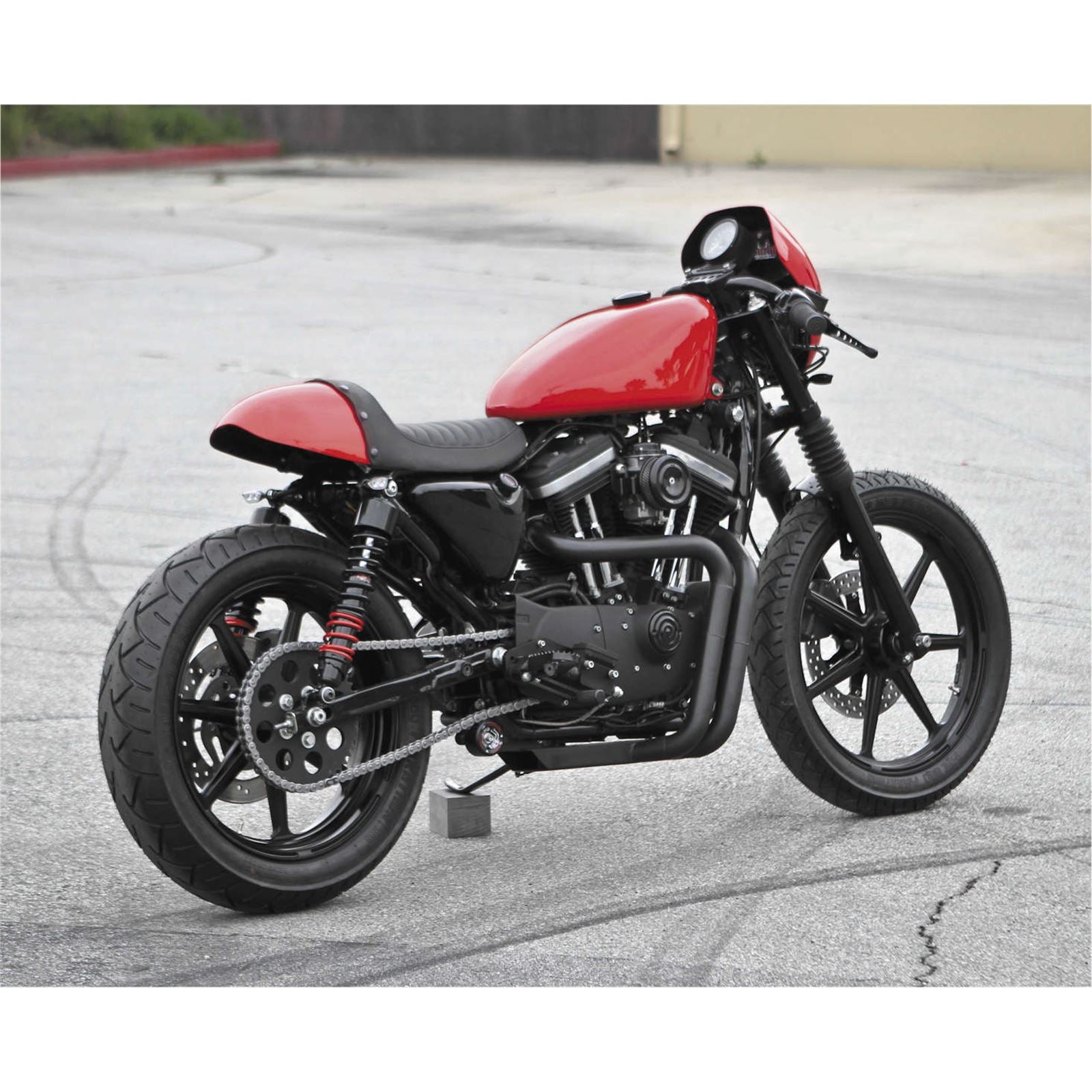 Burly Brand Cafe Tail Section Seats - Partial Cover - '86-03 XL B13-2000_81041