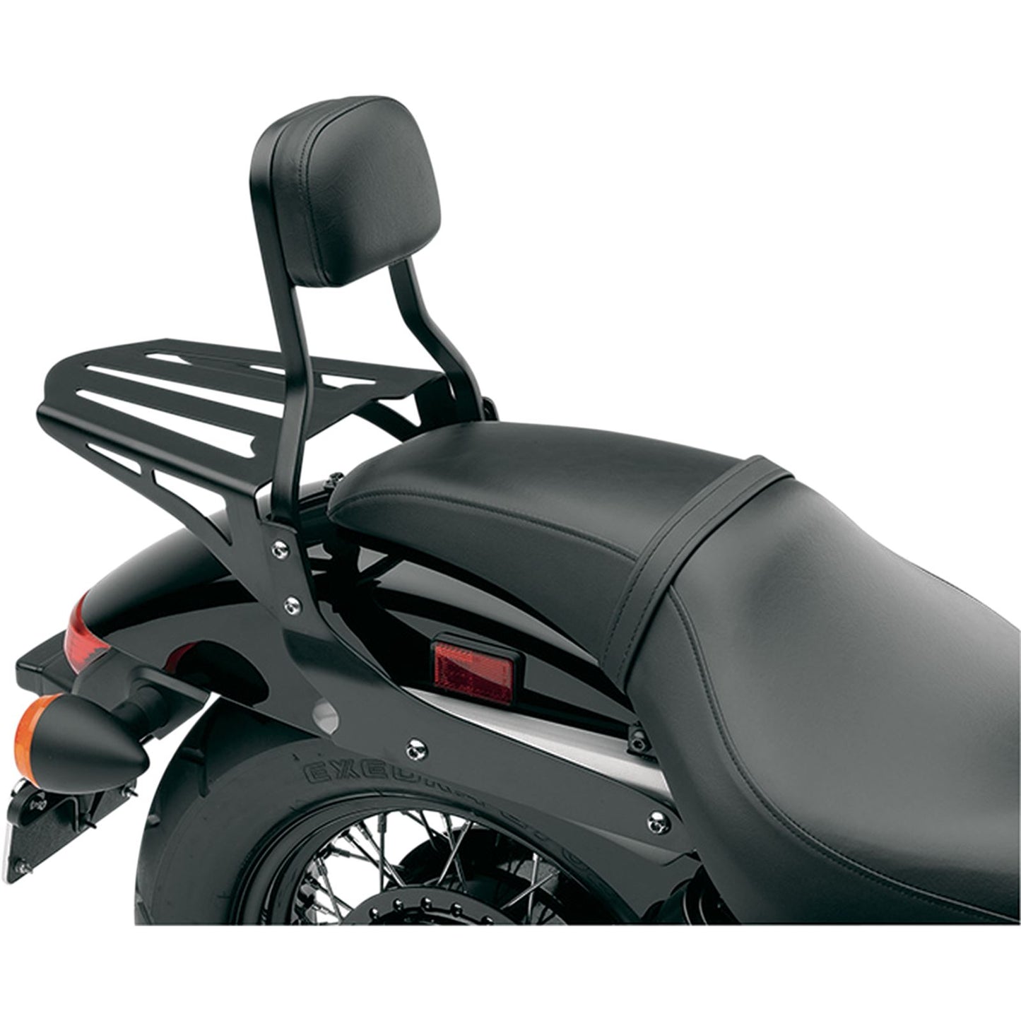 Cobra Sissy Bar Luggage Rack - Black - Laser-cut 02-3602B_361352