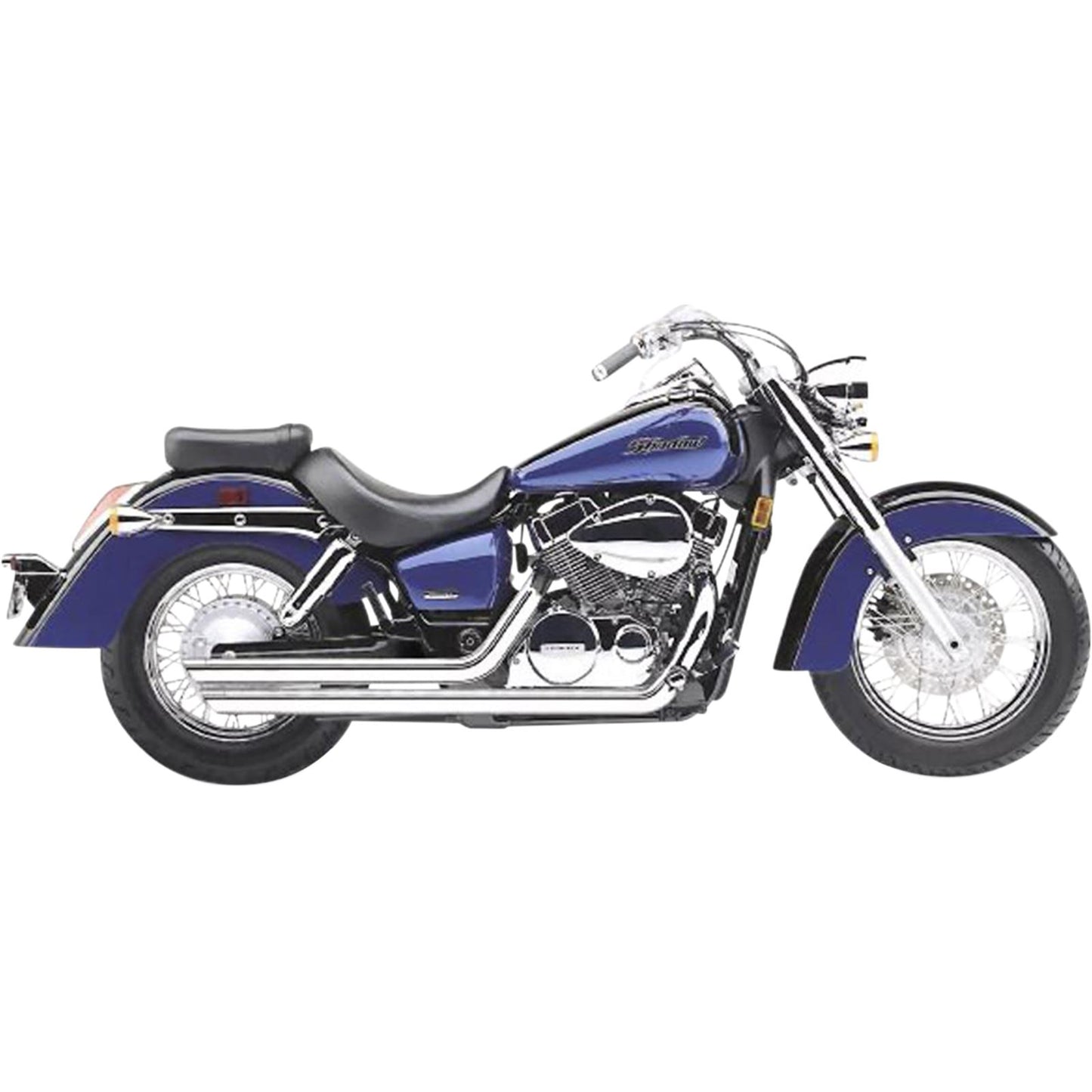 Cobra Streetrod Slashdown Exhaust - Chrome - VT750 Aero 1913_361977