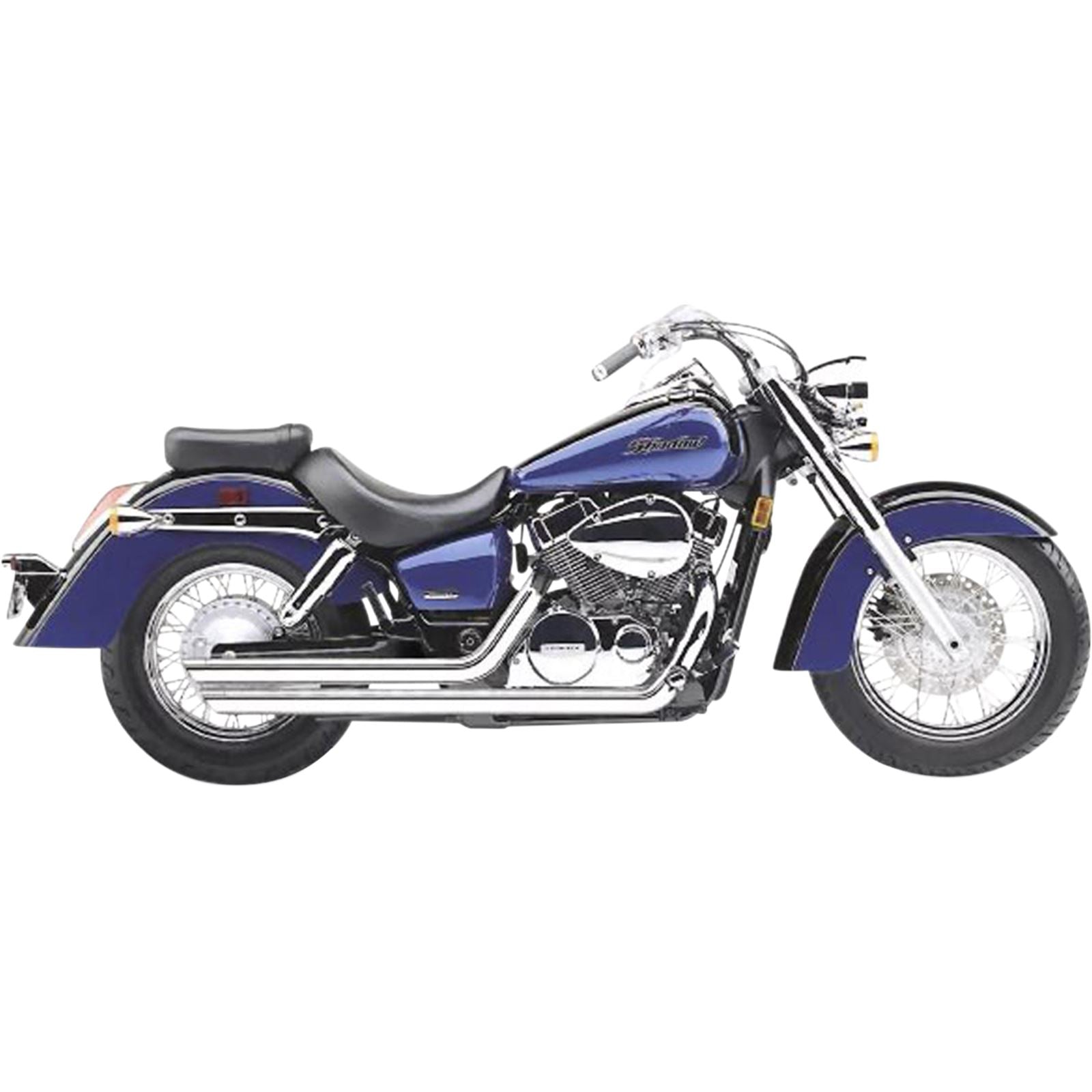 Cobra Streetrod Slashdown Exhaust - Chrome - VT750 Aero 1913_361977