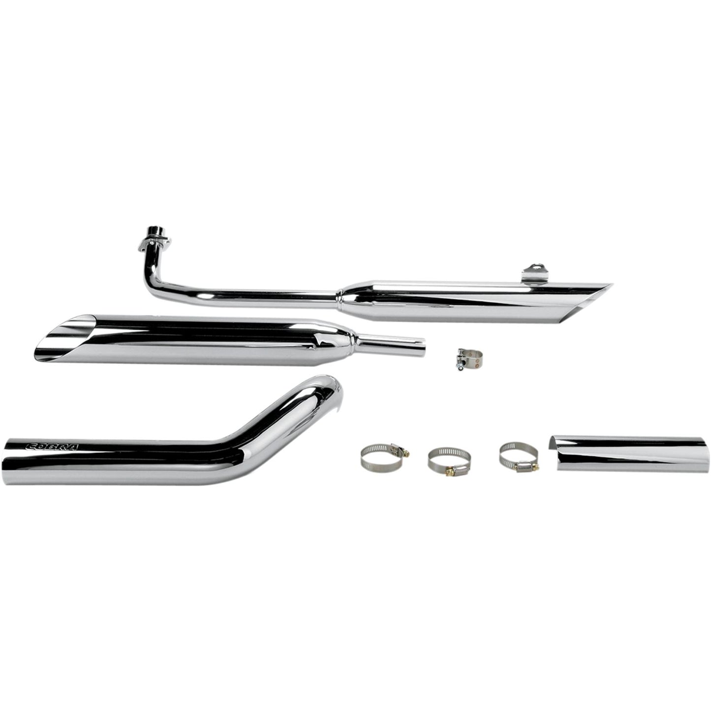Cobra Slashcut Mufflers - Chrome - For Yamaha V-Star 650 '04-'15 [MPN: 2164SC]_362112