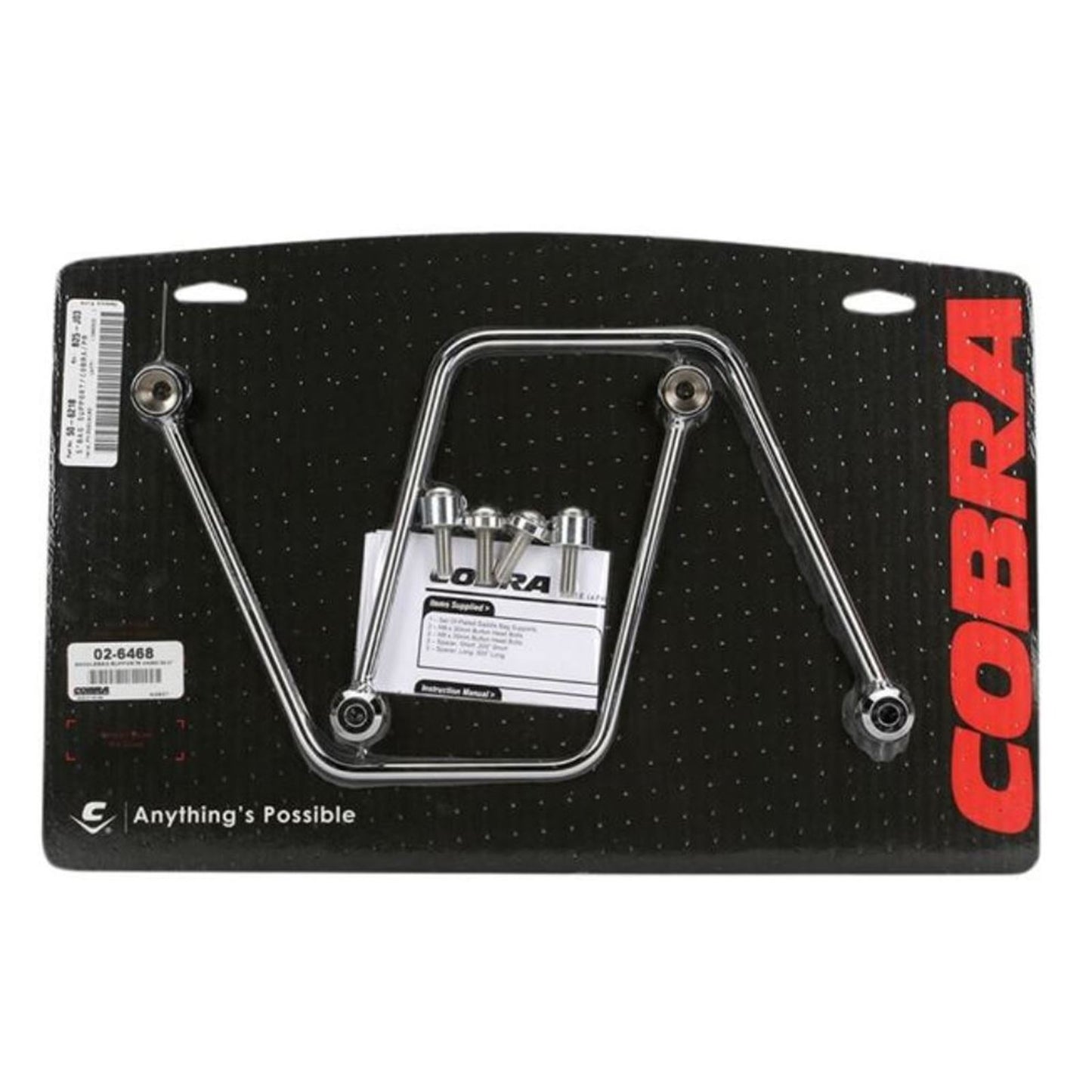 Cobra Saddlebag Supports - Chrome - for Kawasaki VN900 '06-18 02-6468_773954