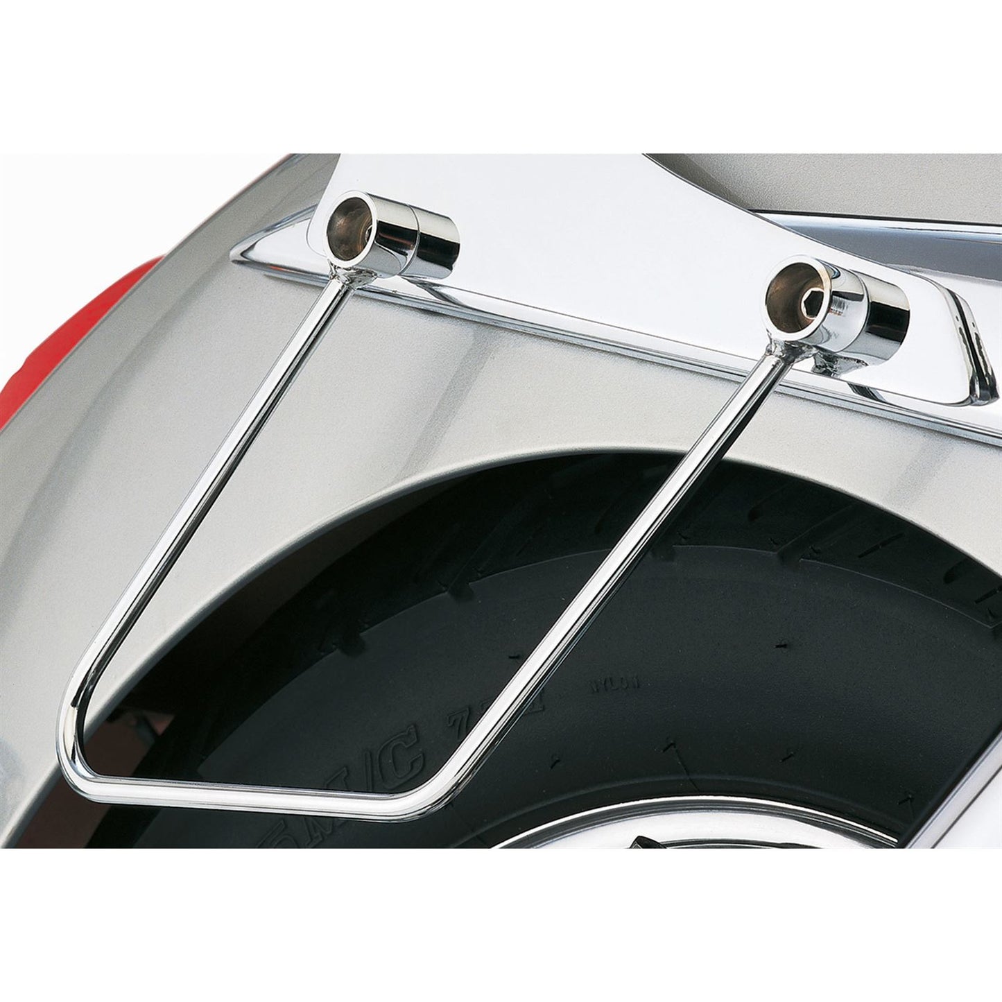 Cobra Saddlebag Supports - Chrome - for Kawasaki VN900 '06-18 02-6468_1390139