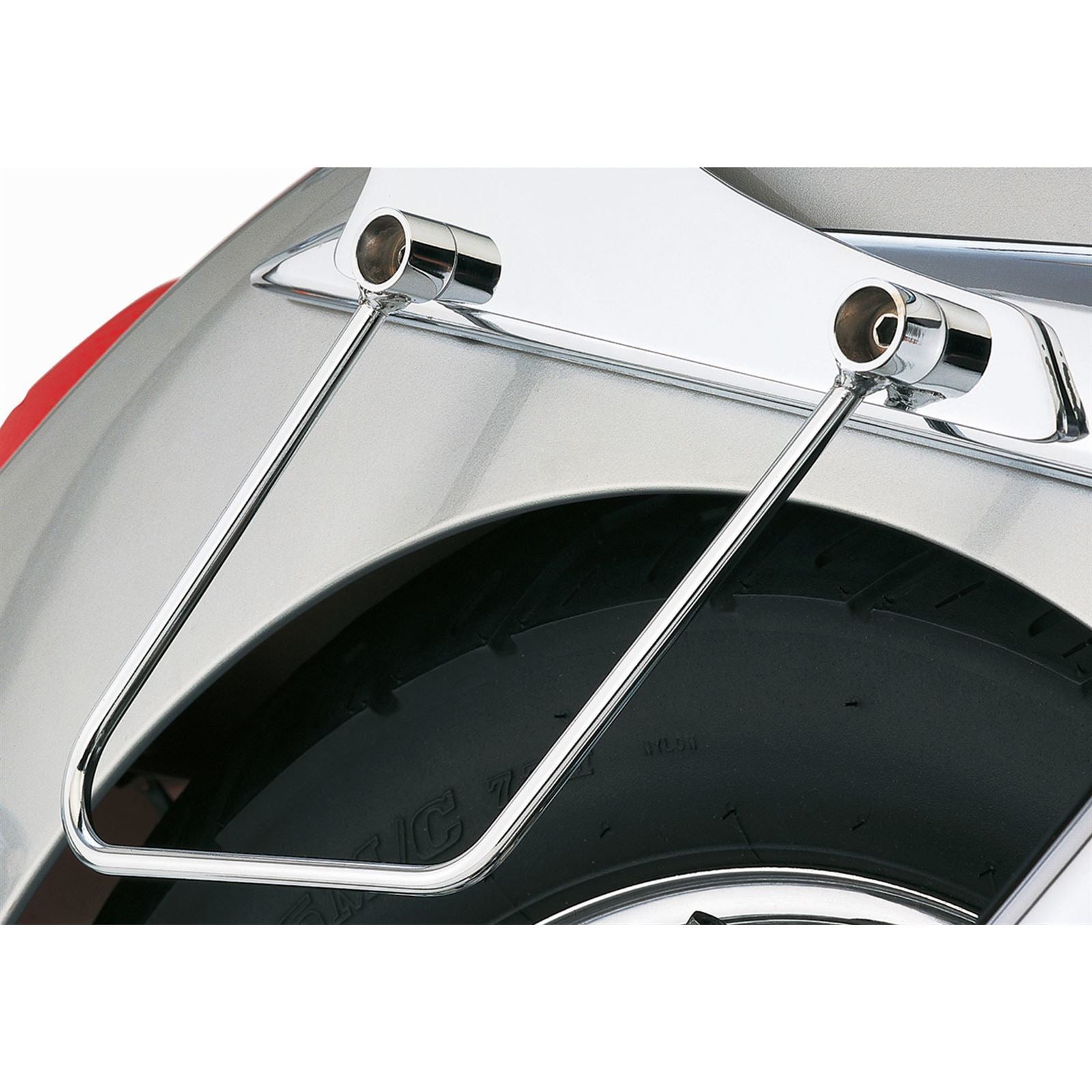 Cobra Saddlebag Supports - Chrome - for Kawasaki VN900 '06-18 02-6468_1390139