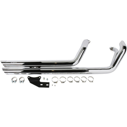 Cobra Streetrod Slashdown Exhaust - Chrome - VT750 1911_361998
