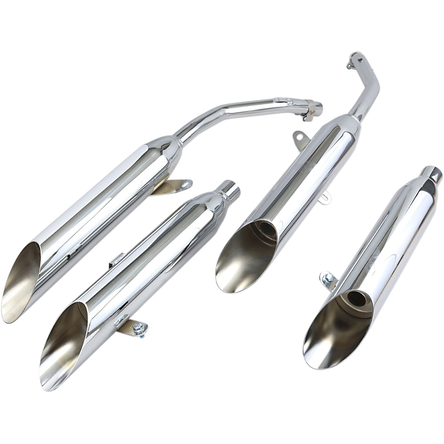 Cobra Slashcut Mufflers - Chrome - VF750 1164SC_362294