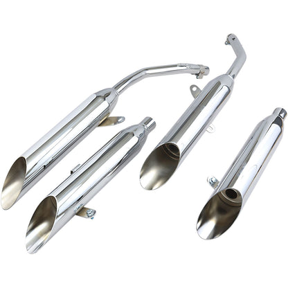 Cobra Slashcut Mufflers - Chrome - VF750 1164SC_362294