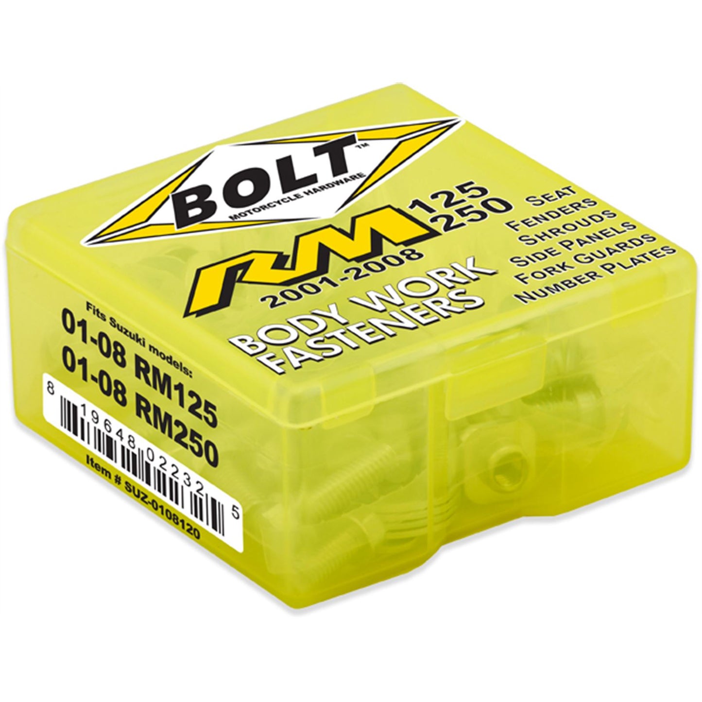 Bolt MC Hardware Full Plastic Fastener Kit For Suzuki [MPN: SUZ-0108120]_1002396