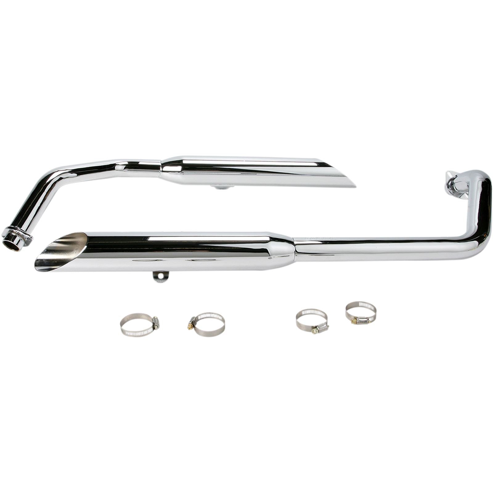 Cobra Classic Slashcut Exhaust - Chrome - Shadow Spirit 1374SC_362309
