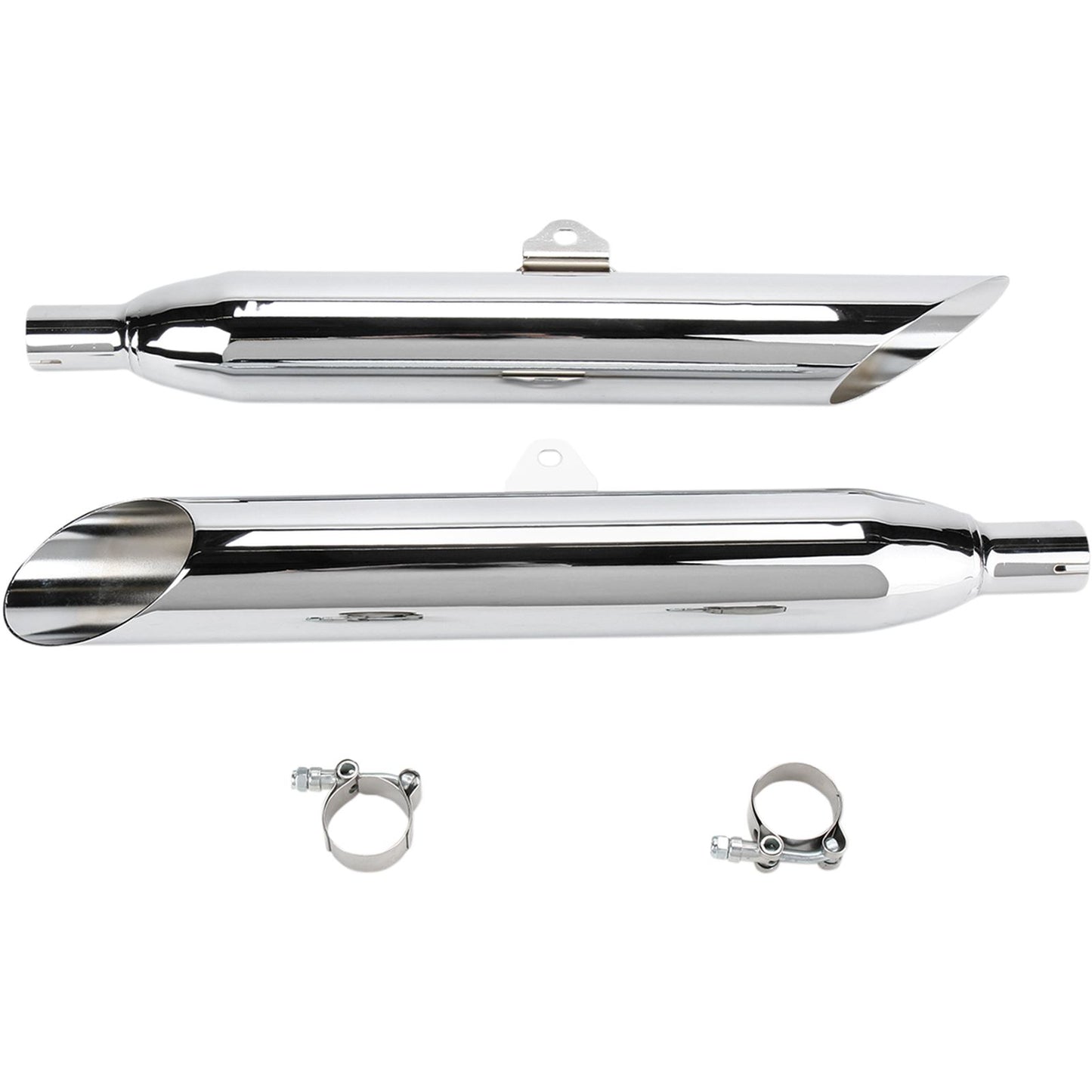 Cobra Slashcut Mufflers - Chrome - V-Star 1100 2173SC_361987