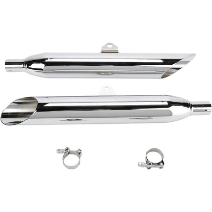 Cobra Slashcut Mufflers - Chrome - V-Star 1100 2173SC_361987