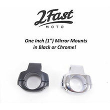 2FastMoto 1" Handlebar 8mm Mirror Mount Chrome For Motorcycles  [MPN: 12-2210]_623353