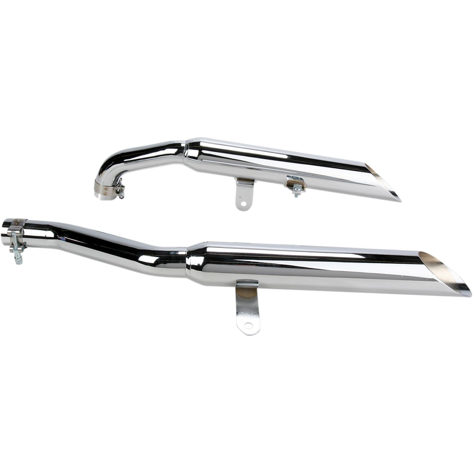 Cobra Slashcut Mufflers - Chrome - XV750/1100 2165SC_362316