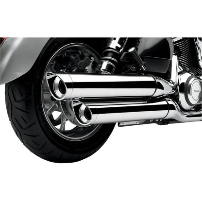 Cobra Scalloped Tip Mufflers - Chrome - VN1700 4225_362117