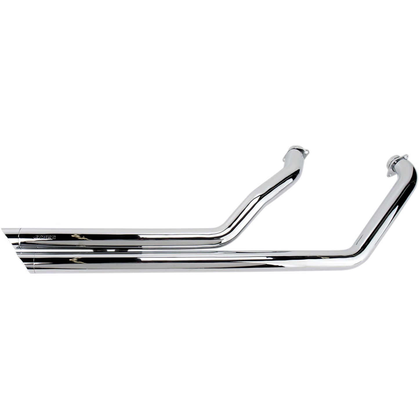 Cobra Street Rod Slashdown Exhaust - Chrome with Bungs - C50/M50 3918_362030