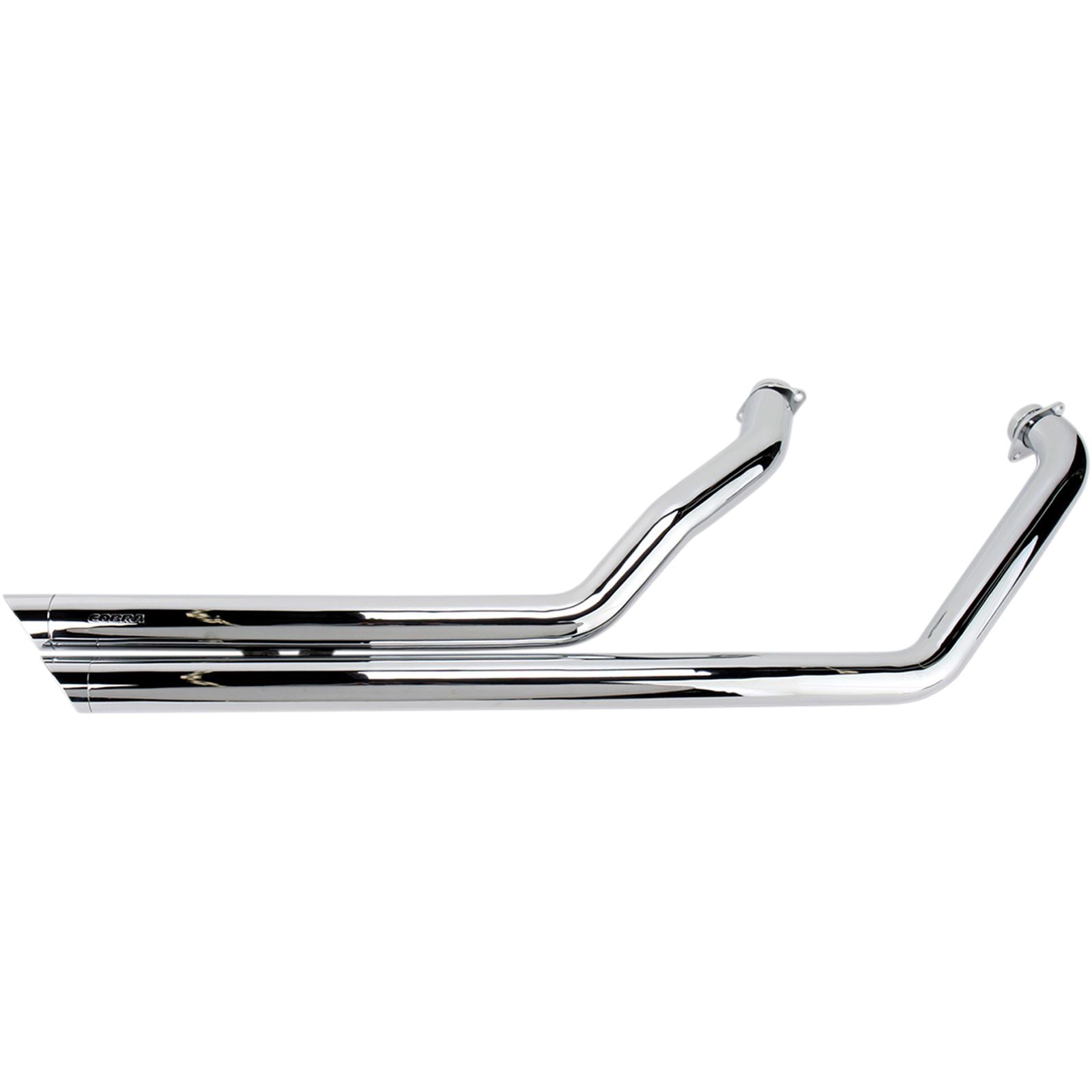 Cobra Street Rod Slashdown Exhaust - Chrome with Bungs - C50/M50 3918_362030