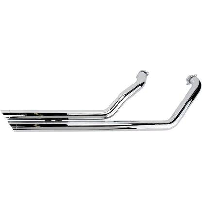 Cobra Street Rod Slashdown Exhaust - Chrome with Bungs - C50/M50 3918_362030