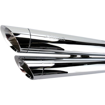 Cobra Street Rod Slashdown Exhaust - Chrome with Bungs - C50/M50 3918_362033