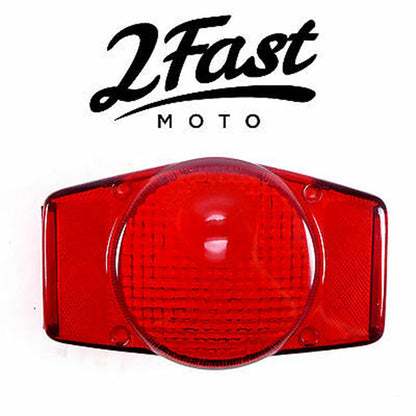 2FastMoto Taillight Lens Red Sides for Honda CB, CL, CT, GL 33701-341-671 / 33702-341-671_626871