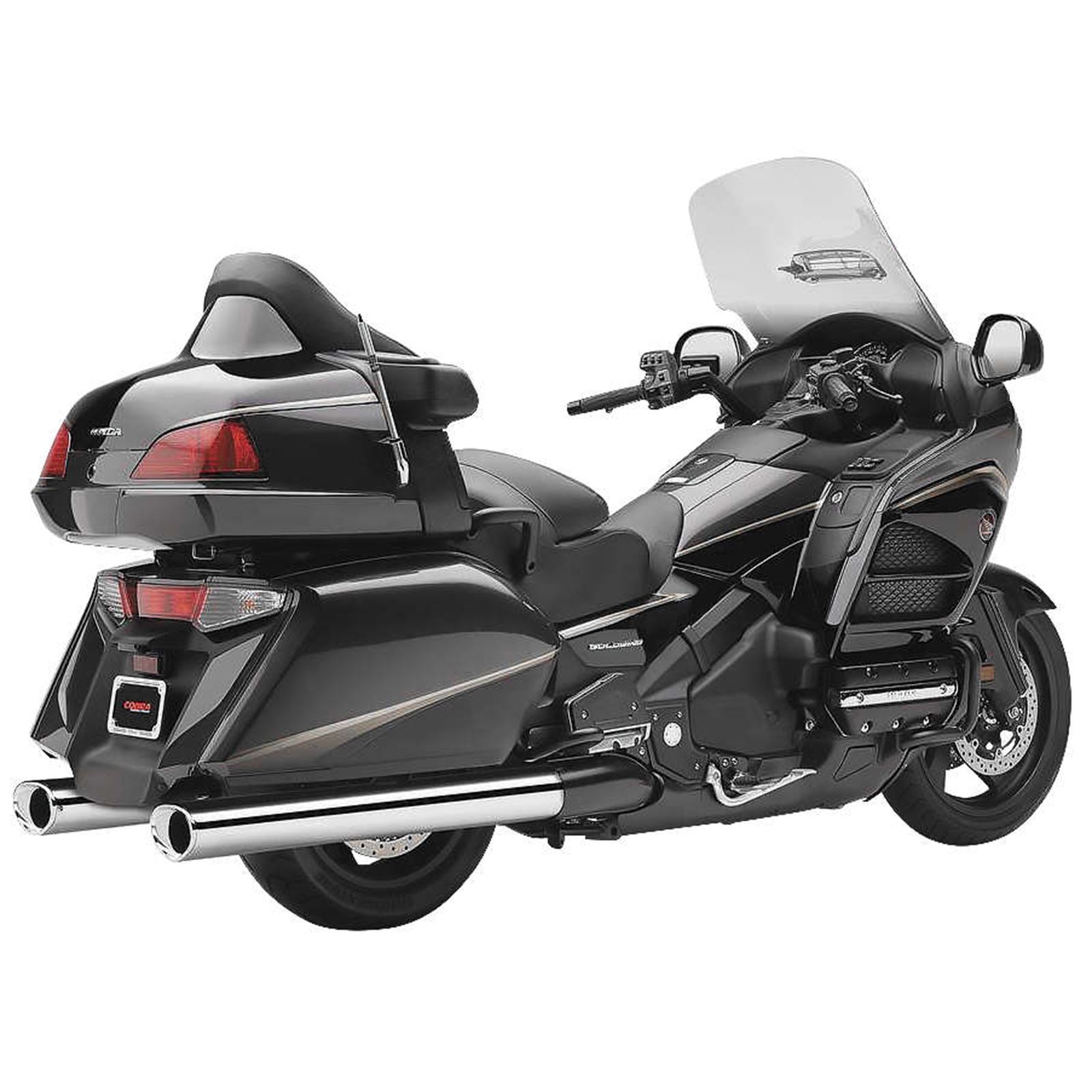 Cobra Tri Flow Mufflers - Chrome 1218_81540