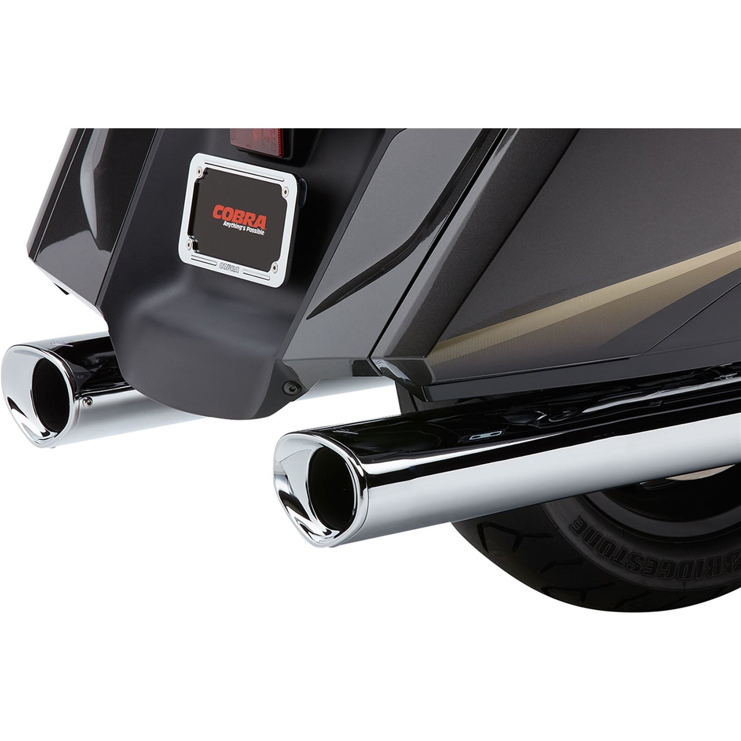 Cobra Tri Flow Mufflers - Chrome 1218_362145